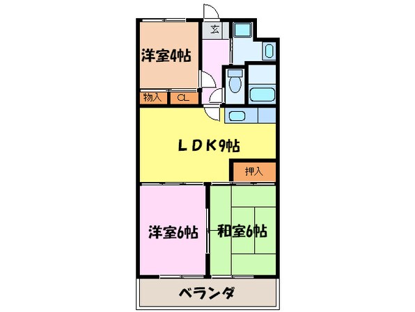 ライトパティオ上の物件間取画像